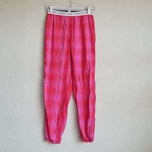 Victoria Secret Pajama Plaid Jogger Pants